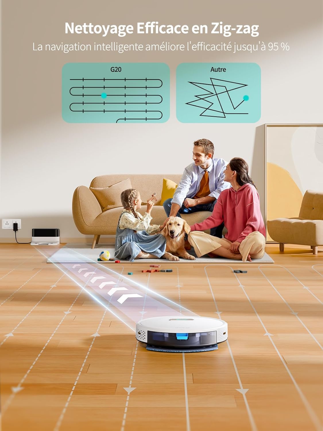 Aspirateur robot Honiture G20